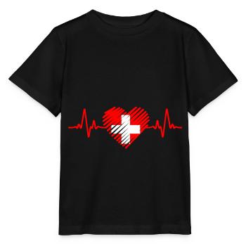 Switzerland - Stanley/Stella MINI CREATOR Kids’ T-Shirt - black - Front - Mikhail (115cm)