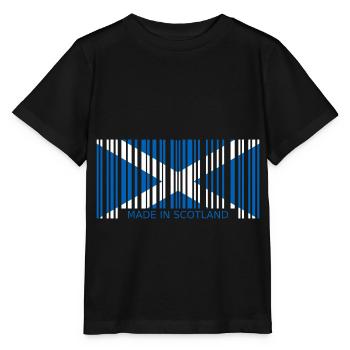 Ecosse Code à barres made in Drapeau Blason - T-shirt bio MINI CREATOR Stanley/Stella Enfant - noir - Devant - Mikhail (115cm)