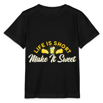 Jus de citron Jus de citron Limonade - T-shirt bio MINI CREATOR Stanley/Stella Enfant - noir - Devant - Mikhail (115cm)