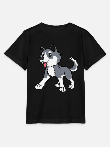 Husky Hund Hunderasse Hunde - Stanley/Stella Kinder T-Shirt MINI CREATOR - Schwarz