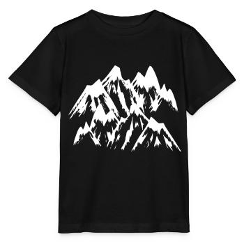 Mountain Nature Mountains Mountains - Stanley/Stella MINI CREATOR Kids’ T-Shirt - black - Front - Mikhail (115cm)