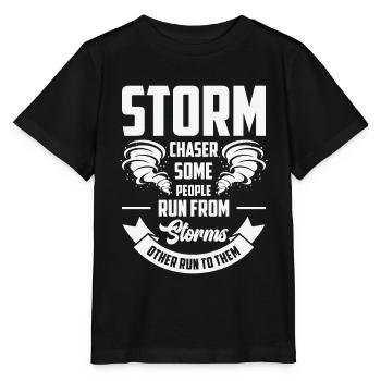 Storm Hunter Tornados Storm Chaser Cadeau - T-shirt bio MINI CREATOR Stanley/Stella Enfant - noir - Devant - Mikhail (115cm)