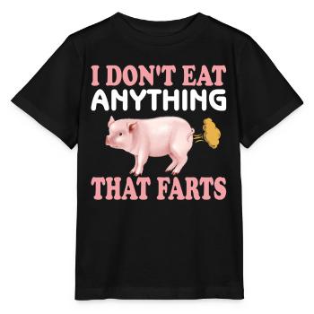 Vegetarian Vegan Vegan Veggie Animal Welfare Vegetables - Stanley/Stella MINI CREATOR Kids’ T-Shirt - black - Front - Mikhail (115cm)