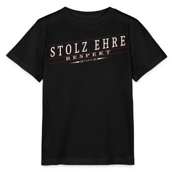 Stolz, Ehre, Respekt - Stanley/Stella Kinder T-Shirt MINI CREATOR  - Schwarz - Vorne - Mikhail (115cm)