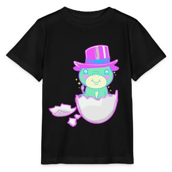 Bébé Naissance Grossesse Fantaisie Coquille d’Œuf - T-shirt bio MINI CREATOR Stanley/Stella Enfant - noir - Devant - Mikhail (115cm)