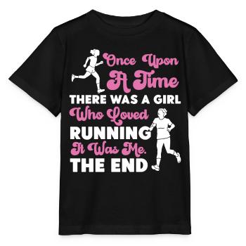 Running Runner Half Marathon Girl - Stanley/Stella MINI CREATOR Kids’ T-Shirt - black - Front - Mikhail (115cm)