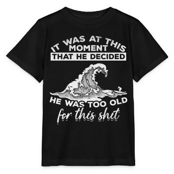 Surf Surf Surf Surfer Drôle Surf Drôle Surf - T-shirt bio MINI CREATOR Stanley/Stella Enfant - noir - Devant - Mikhail (115cm)