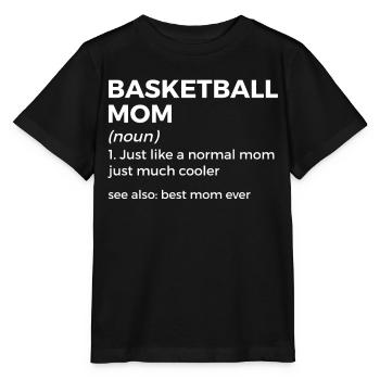 Dictons de basket-ball amusants pour les joueurs de basket-ball - T-shirt bio MINI CREATOR Stanley/Stella Enfant - noir - Devant - Mikhail (115cm)