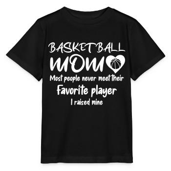 Dictons de basket-ball amusants pour les joueurs de basket-ball - T-shirt bio MINI CREATOR Stanley/Stella Enfant - noir - Devant - Mikhail (115cm)