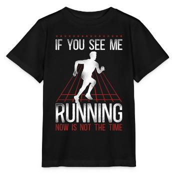 Running Runner Half Marathon - Stanley/Stella MINI CREATOR Kids’ T-Shirt - black - Front - Mikhail (115cm)