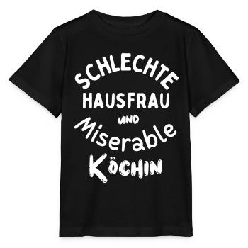 Schlechte Hausfrau - Stanley/Stella Kinder T-Shirt MINI CREATOR  - Schwarz - Vorne - Mikhail (115cm)