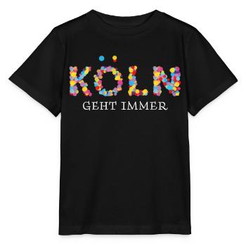 Köln Kölle Cologne Colonia Karneval Fasching - Stanley/Stella Kinder T-Shirt MINI CREATOR  - Schwarz - Vorne - Mikhail (115cm)