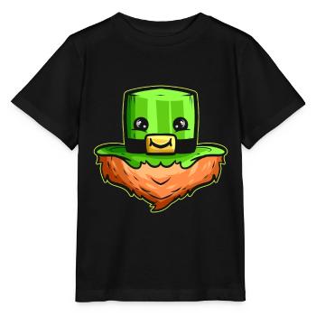 Kawaii has with face and red beard for st. - Stanley/Stella MINI CREATOR Kids’ T-Shirt - black - Front - Mikhail (115cm)