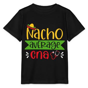 Maison de retraite infirmière motif vintage - T-shirt bio MINI CREATOR Stanley/Stella Enfant - noir - Devant - Mikhail (115cm)
