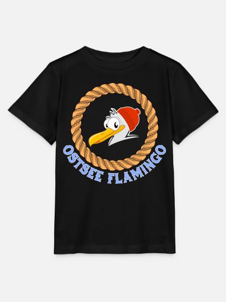 Ostsee Flamingo lustige Möwe - Stanley/Stella Kinder T-Shirt MINI CREATOR  - Schwarz