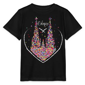 Remplacement du costume de confettis du carnaval de Cologne - T-shirt bio MINI CREATOR Stanley/Stella Enfant - noir - Devant - Mikhail (115cm)