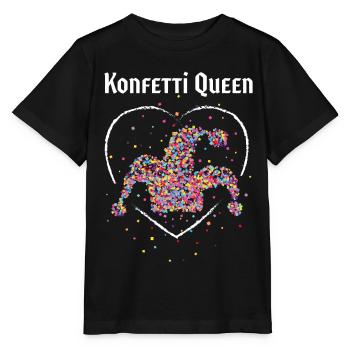 Konfetti Kölner Karneval Fasching Närrin Fasnacht - Stanley/Stella Kinder T-Shirt MINI CREATOR  - Schwarz - Vorne - Mikhail (115cm)