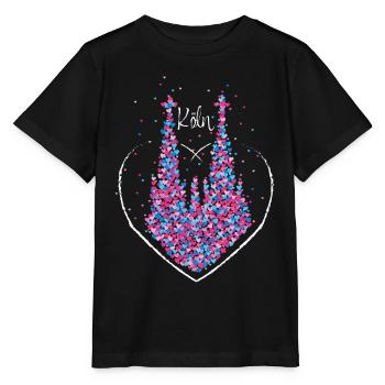 Cathédrale de Cologne Rouge Cologne Cologne Kölle Colonia Carnaval - T-shirt bio MINI CREATOR Stanley/Stella Enfant - noir - Devant - Mikhail (115cm)