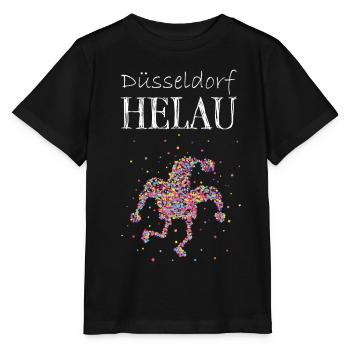 Düsseldorf Helau Karneval Fasching Konfetti Helau - Stanley/Stella Kinder T-Shirt MINI CREATOR  - Schwarz - Vorne - Mikhail (115cm)