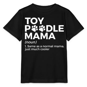 Cadeau de propriétaire de chien caniche - T-shirt bio MINI CREATOR Stanley/Stella Enfant - noir - Devant - Mikhail (115cm)