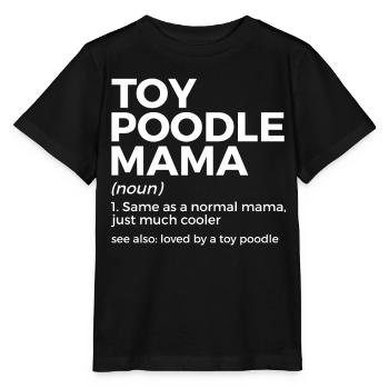 Poodle Dog Owner Gift - Stanley/Stella MINI CREATOR Kids’ T-Shirt - black - Front - Mikhail (115cm)