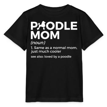 Cadeau de propriétaire de chien caniche - T-shirt bio MINI CREATOR Stanley/Stella Enfant - noir - Devant - Mikhail (115cm)