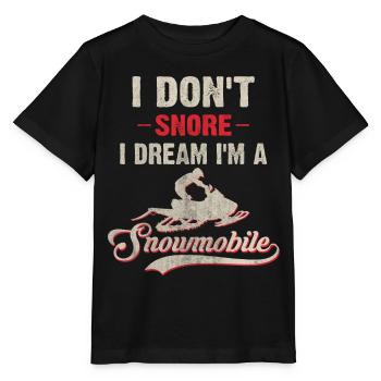 Ich schnarche nicht, ich träum ich bin ein - Stanley/Stella Kinder T-Shirt MINI CREATOR  - Schwarz - Vorne - Mikhail (115cm)