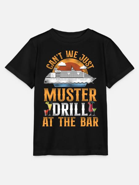 Cruise Ship Vacation Drinking - Stanley/Stella Kinder T-Shirt MINI CREATOR  - Schwarz