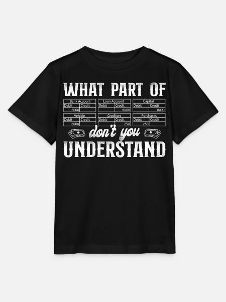 Accountant Bookkeeper Accounting - Stanley/Stella Kinder T-Shirt MINI CREATOR - Schwarz