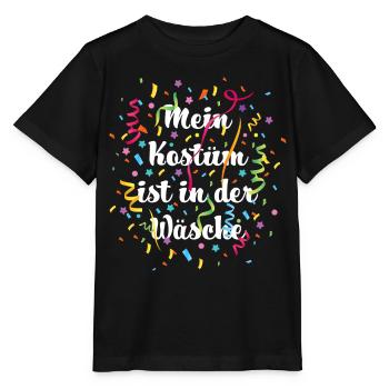 Karneval Konfetti Ersatzkostüm Kostümersatz Jeck - Stanley/Stella Kinder T-Shirt MINI CREATOR  - Schwarz - Vorne - Mikhail (115cm)