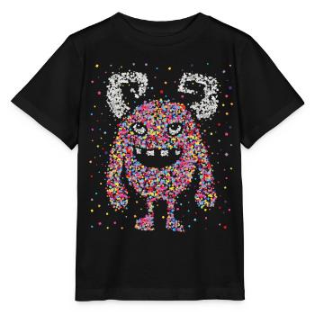 Carnaval Carnaval Confettis Monster Kölle Alaaf - T-shirt bio MINI CREATOR Stanley/Stella Enfant - noir - Devant - Mikhail (115cm)