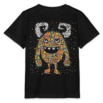 Confettis Monster Cologne Carnaval Kölle Confetti - T-shirt bio MINI CREATOR Stanley/Stella Enfant - noir - Devant - Mikhail (115cm)
