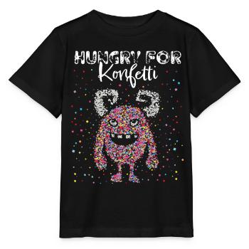 Konfetti Karneval Fasching Fasnacht Rosenmontag - Stanley/Stella Kinder T-Shirt MINI CREATOR  - Schwarz - Vorne - Mikhail (115cm)