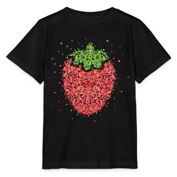 Costume de fraise Remplacement Carnaval Cadeau Carnaval - T-shirt bio MINI CREATOR Stanley/Stella Enfant - noir - Devant - Mikhail (115cm)
