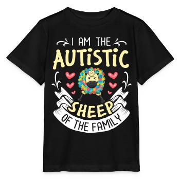 Autisme - T-shirt bio MINI CREATOR Stanley/Stella Enfant - noir - Devant - Mikhail (115cm)