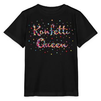 Konfetti Jecke Närrin Köln Karneval Fasching - Stanley/Stella Kinder T-Shirt MINI CREATOR  - Schwarz - Vorne - Mikhail (115cm)