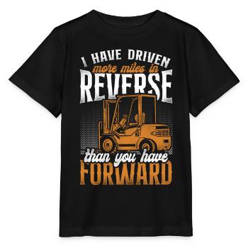 Certified Forklift Truck Operator - Stanley/Stella Kinder T-Shirt MINI CREATOR  - Schwarz - Vorne - Mikhail (115cm)