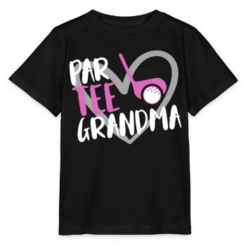 Joueur de golf disant idée cadeau - T-shirt bio MINI CREATOR Stanley/Stella Enfant - noir - Devant - Mikhail (115cm)