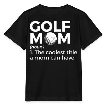 Golf Player Saying Gift Idea - Stanley/Stella MINI CREATOR Kids’ T-Shirt - black - Front - Mikhail (115cm)