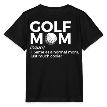 Joueur de golf disant idée cadeau - T-shirt bio MINI CREATOR Stanley/Stella Enfant - noir - Devant - Mikhail (115cm)