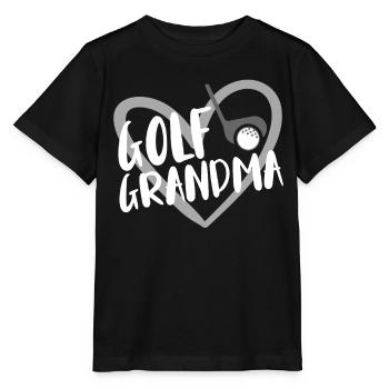 Joueur de golf disant idée cadeau - T-shirt bio MINI CREATOR Stanley/Stella Enfant - noir - Devant - Mikhail (115cm)