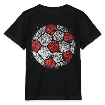 Football Red White Rut un Wiess Kölle Carnaval de Cologne - T-shirt bio MINI CREATOR Stanley/Stella Enfant - noir - Devant - Mikhail (115cm)