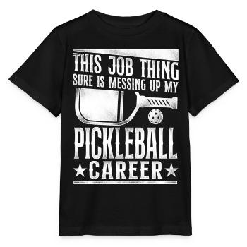 Pickleball This Job Thing Sure Is - Stanley/Stella MINI CREATOR Kids’ T-Shirt - black - Front - Mikhail (115cm)
