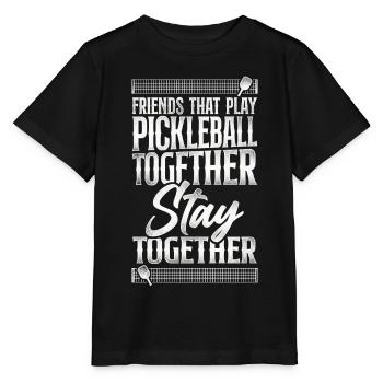 Pickleball Buddies Amis Qui - T-shirt bio MINI CREATOR Stanley/Stella Enfant - noir - Devant - Mikhail (115cm)