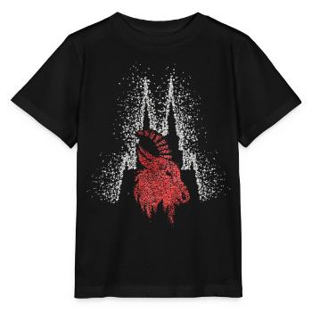 Cathédrale de Cologne Cologne Rouge Blanc Kölle Carnaval Carnaval - T-shirt bio MINI CREATOR Stanley/Stella Enfant - noir - Devant - Mikhail (115cm)