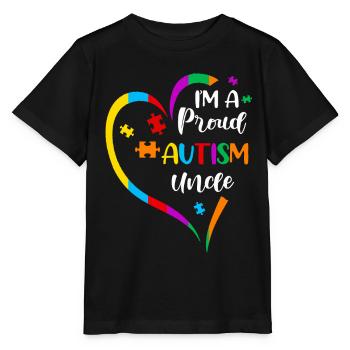 Autisme - T-shirt bio MINI CREATOR Stanley/Stella Enfant - noir - Devant - Mikhail (115cm)
