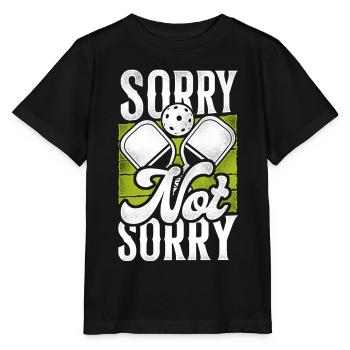 Pickleball Désolé Pas Désolé - T-shirt bio MINI CREATOR Stanley/Stella Enfant - noir - Devant - Mikhail (115cm)