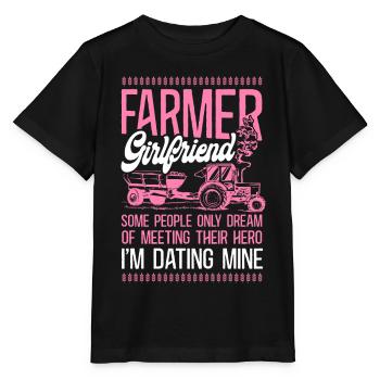 Farming Farmer Girl Tractor Farmer - Stanley/Stella Kinder T-Shirt MINI CREATOR  - Schwarz - Vorne - Mikhail (115cm)
