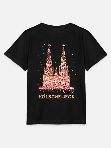 Konfetti im Herz Kölner Karneval Kostümersatz - Stanley/Stella Kinder T-Shirt MINI CREATOR  - Schwarz