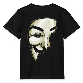Masque comme costume pour Halloween - T-shirt bio MINI CREATOR Stanley/Stella Enfant - noir - Devant - Mikhail (115cm)